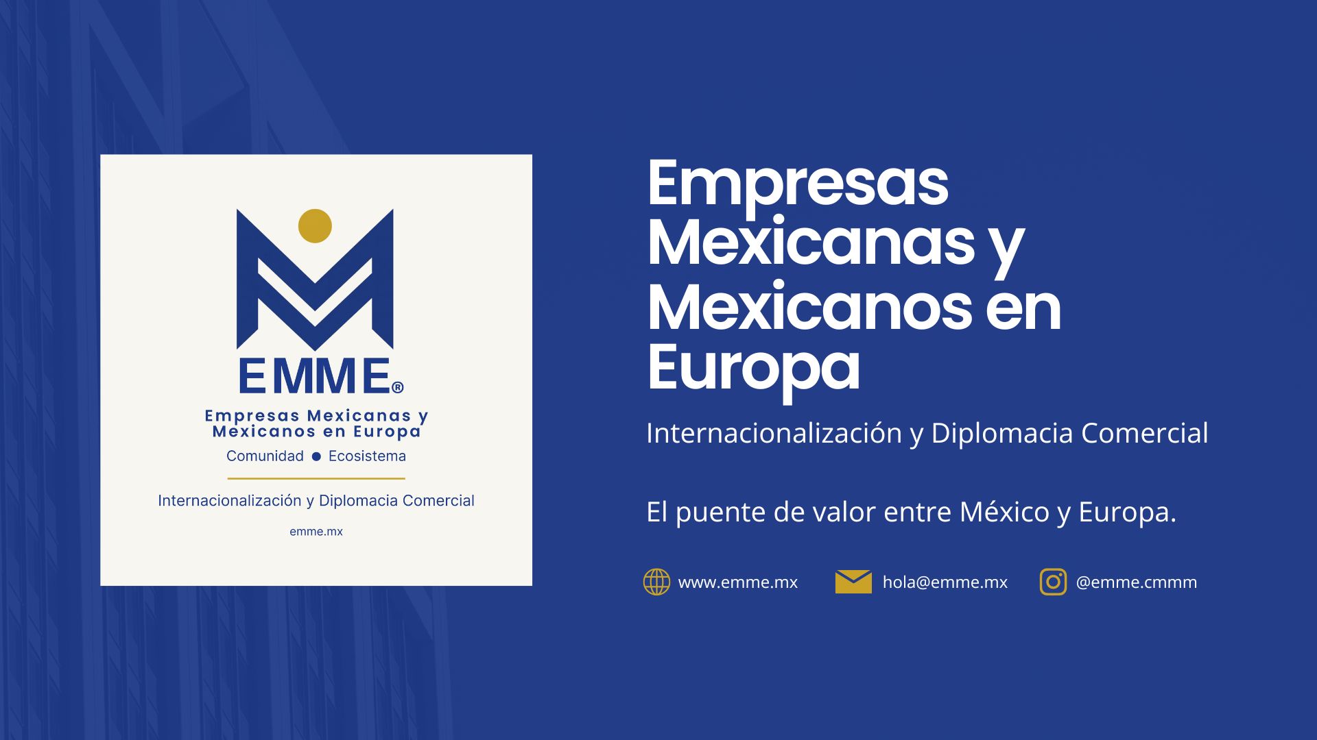 EMME - Empresas Mexicanas y Mexicanos en Europa