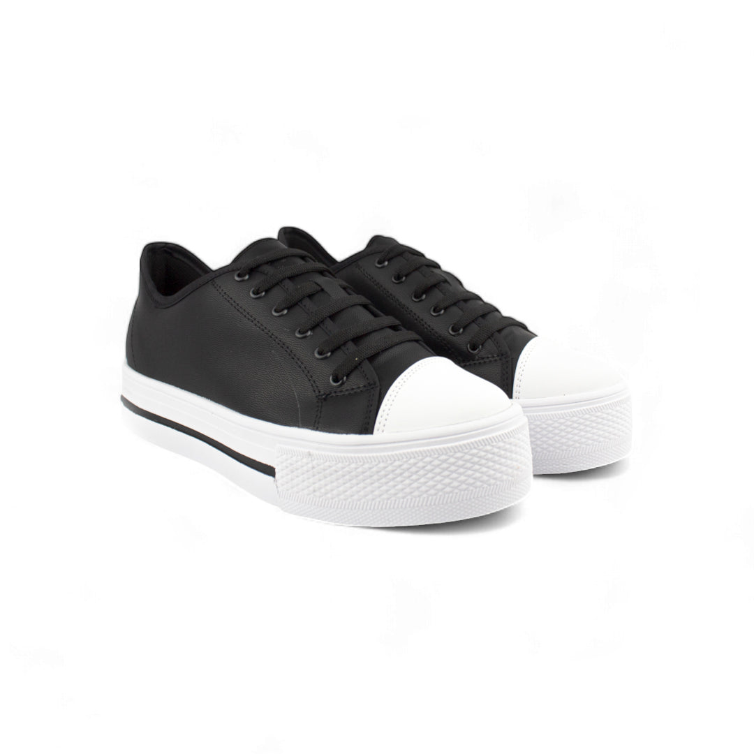 Birmania Casual Negro| Tenis casual suela alta