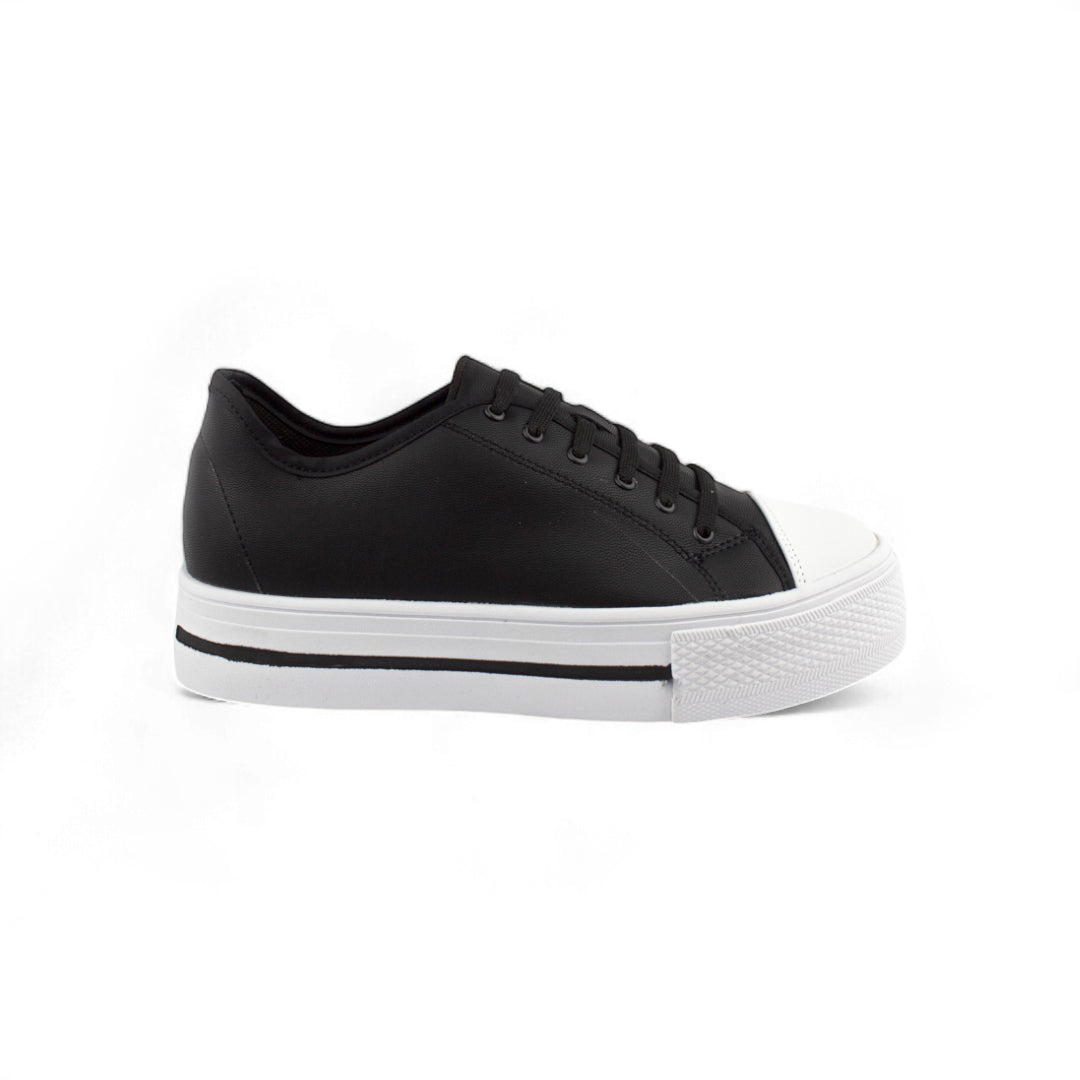 Birmania Casual Negro| Tenis casual suela alta