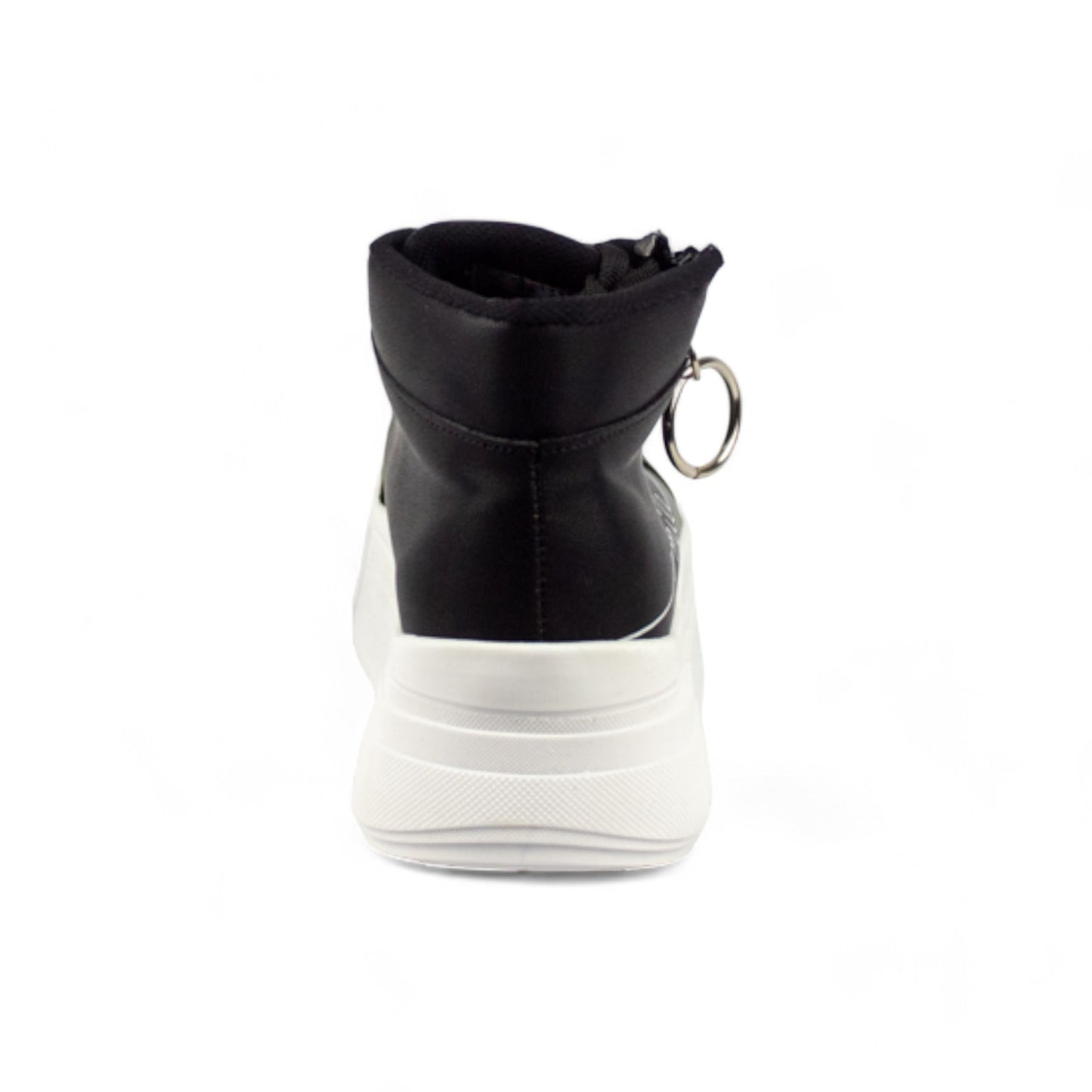 Smile Boots Negro | Tenis tipo bota con dibujo