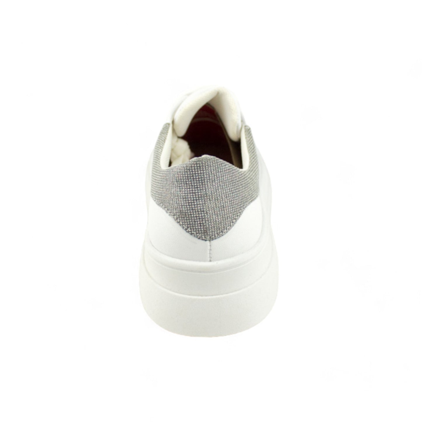 Paris Blanco / Plata  | Tenis Casual con Brillos