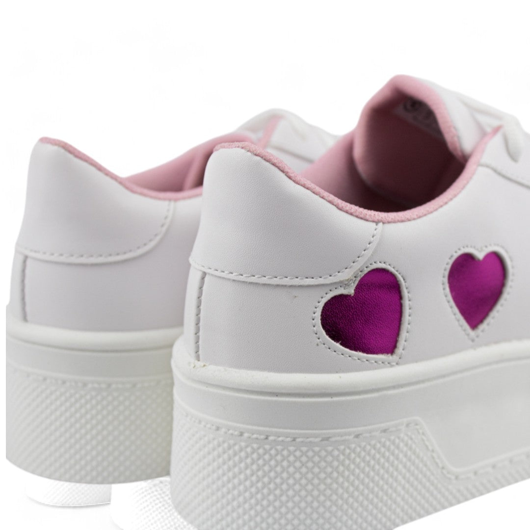 Leena Love Fiusha | Tenis casual con corazones