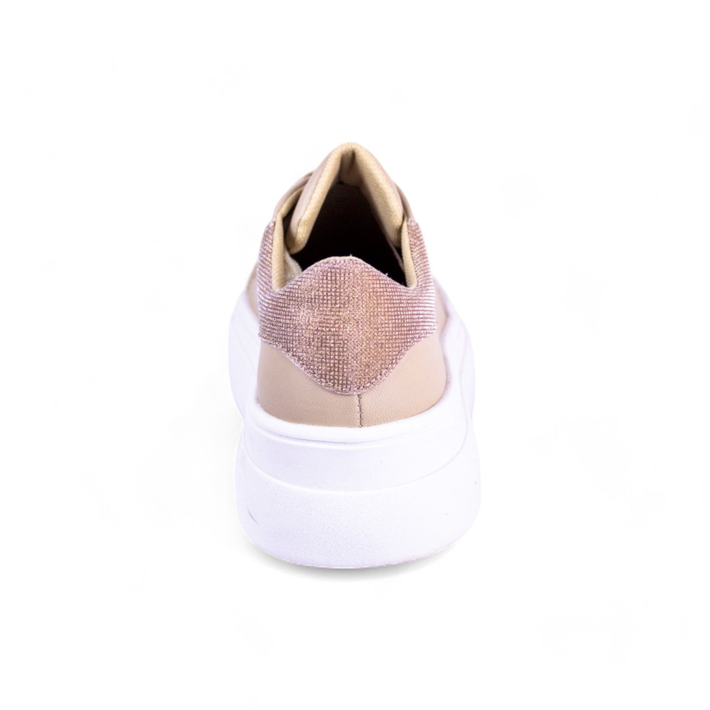 Paris Beige / Rosa  | Tenis Casual con Brillos